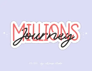 Millions Journey font