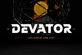 Devator Display font