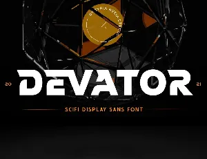 Devator Display font