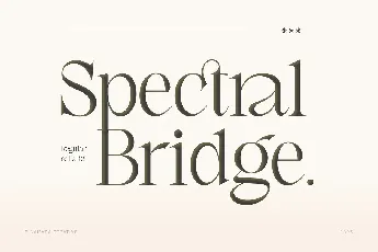 Spectral Bridge font