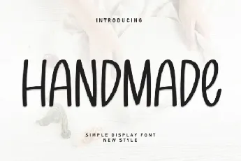 Handmade Display Typeface font