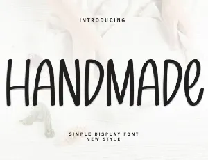 Handmade Display Typeface font