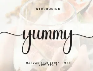 Yummy Calligraphy font