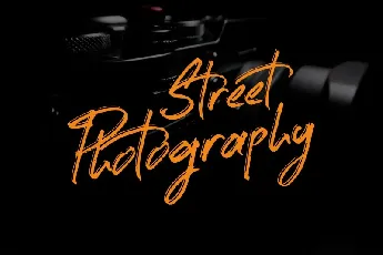 Street Photography Brush font