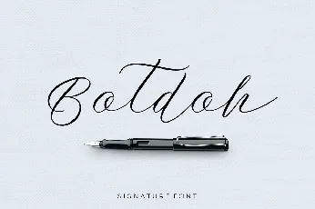 Botdoh Script Free font