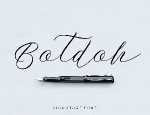 Botdoh Script Free font