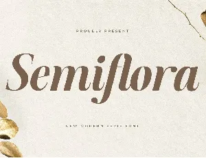 Semiflora font