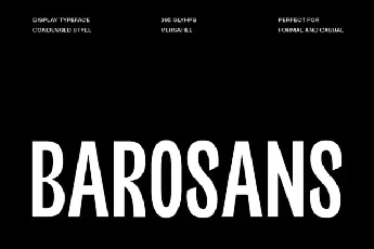 Barosans font