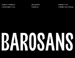 Barosans font