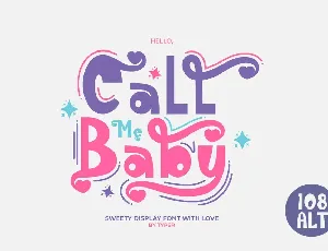 Call Me Baby font