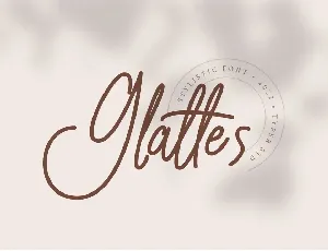 Glattes font