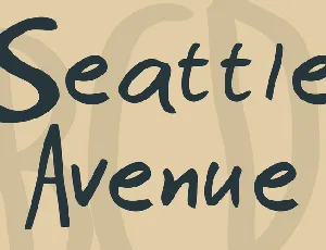 Seattle Avenue font