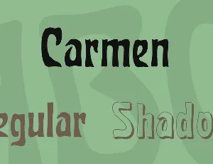 Carmen font