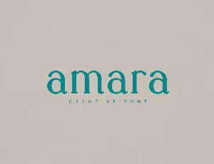 Amara font