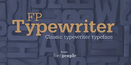 FP Typewriter Family font