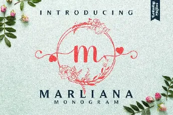 Marliana Monogram Display font