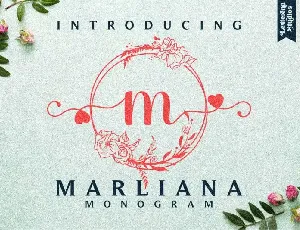 Marliana Monogram Display font