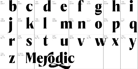 Merodic font