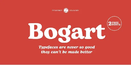 Bogart Serif Typeface font