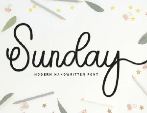 Sunday Script font