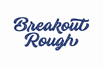 Breakout Script font