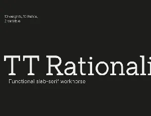 TT Rationalist font