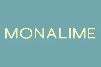 Monalime font