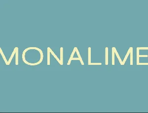 Monalime font