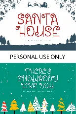 Santa House font