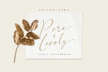 Pure & Lovely font