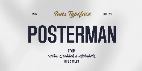 Posterman font