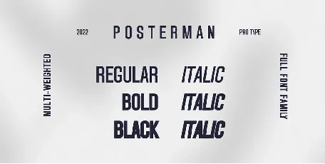 Posterman font