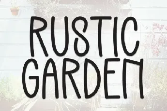 Rustic Garden Display font