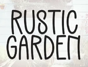 Rustic Garden Display font