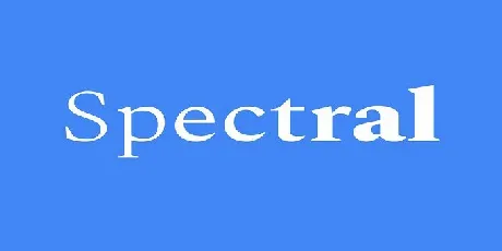 Spectral font