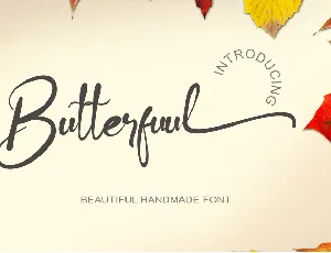 Butterfuul font