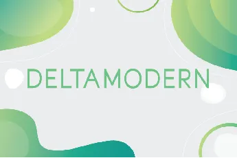 Deltamodern font