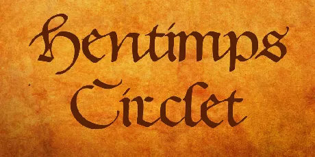 Hentimps Circlet font