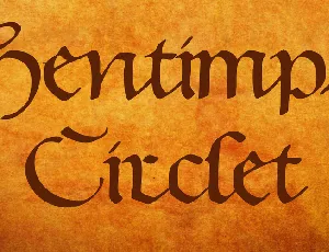 Hentimps Circlet font