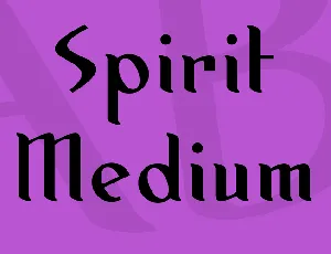 Spirit Medium font