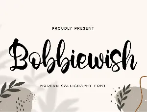 Bobbiewish font