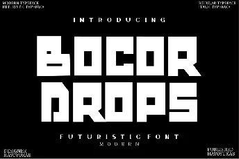 Bocor Drops font