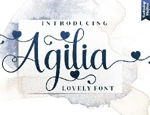 Agilia Calligraphy font