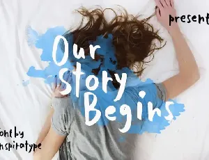 Our Story Begins font