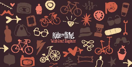 Ride my Bike Family font