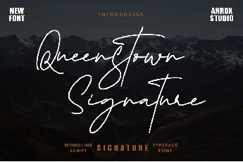 Queenstown Signature Free font