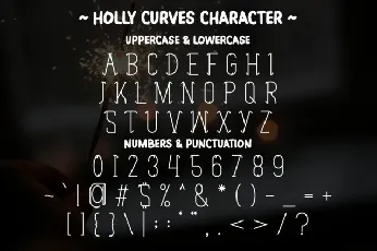 Holly Curves font