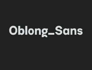 Oblong Sans Family font