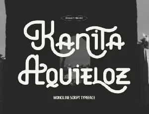 Kanita Aquieloz font