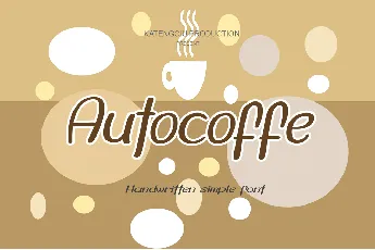 Autocoffe font